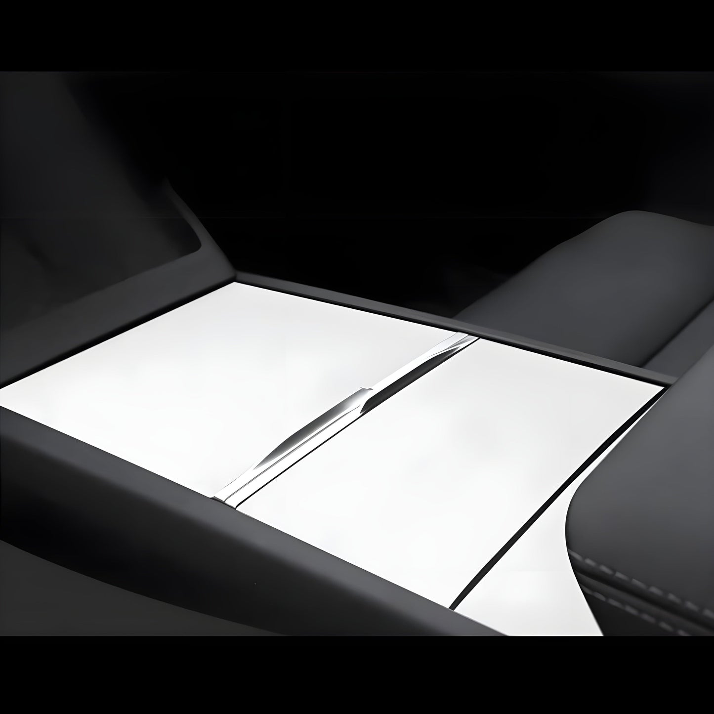 Cleviscoautomotive Tesla Accessories White Model 3 2024 Highland(1set) Console Wrap