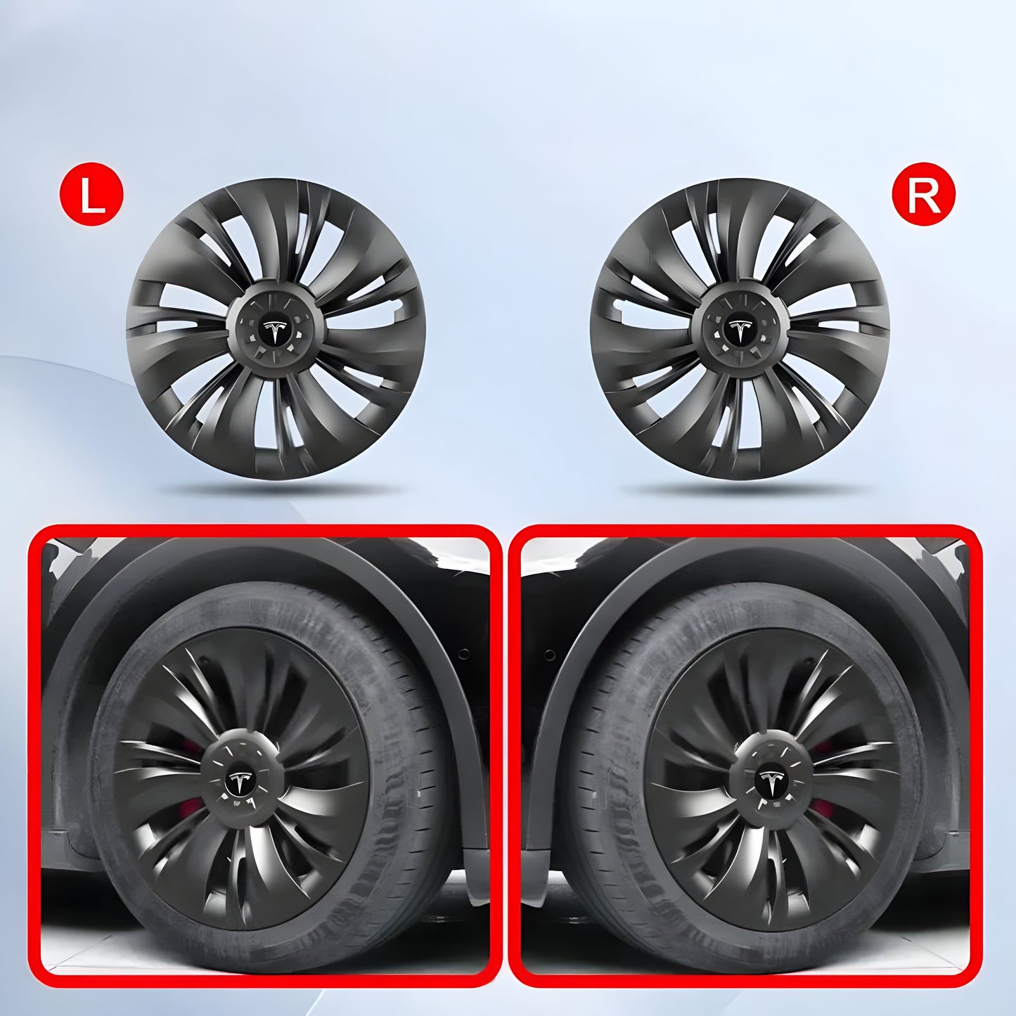 Cleviscoautomotive Tesla Accessories Wheel Caps Y