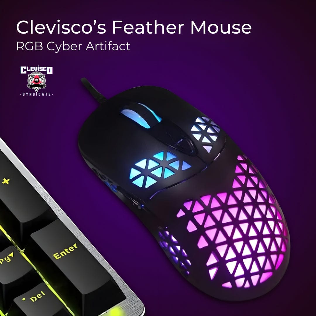 Cleviscogaming Gaming Accessories Feather Mouse