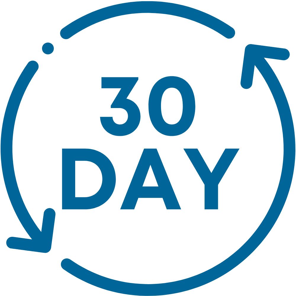 30 day returns badge clevisco