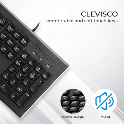 Clevisco concave ergonomic keyboard