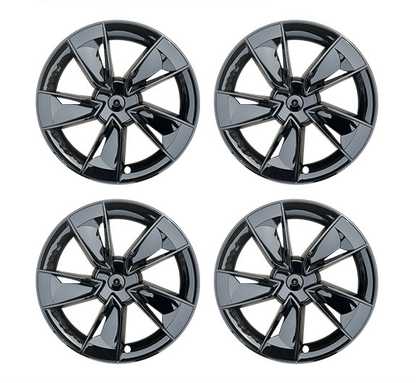 Clevisco Glossy Balck Wheel Caps MY 2025