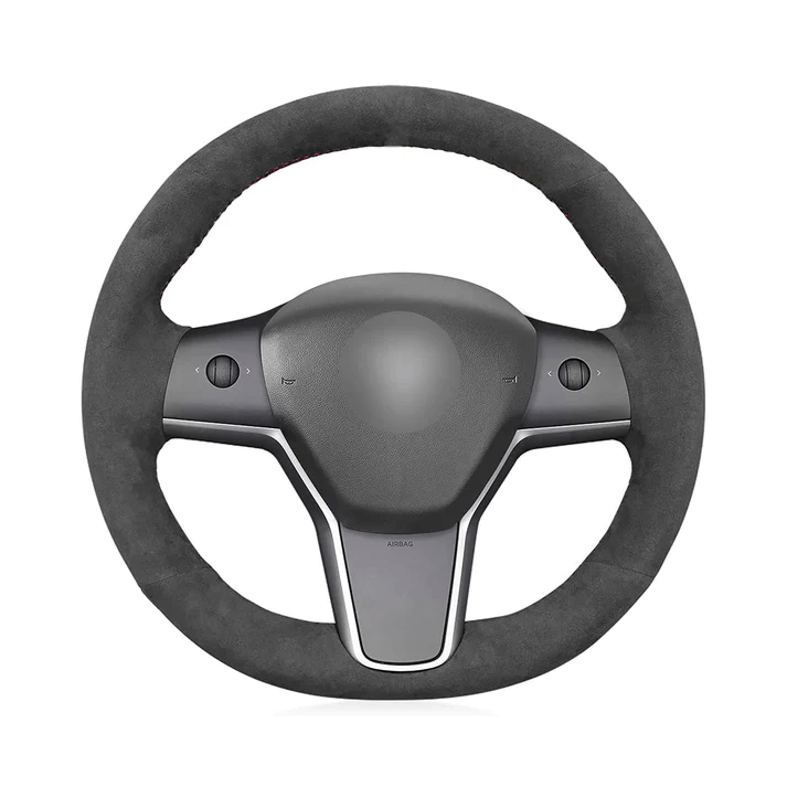 Cleviscoautomotive Tesla Accessories Alcantara Steering Cover