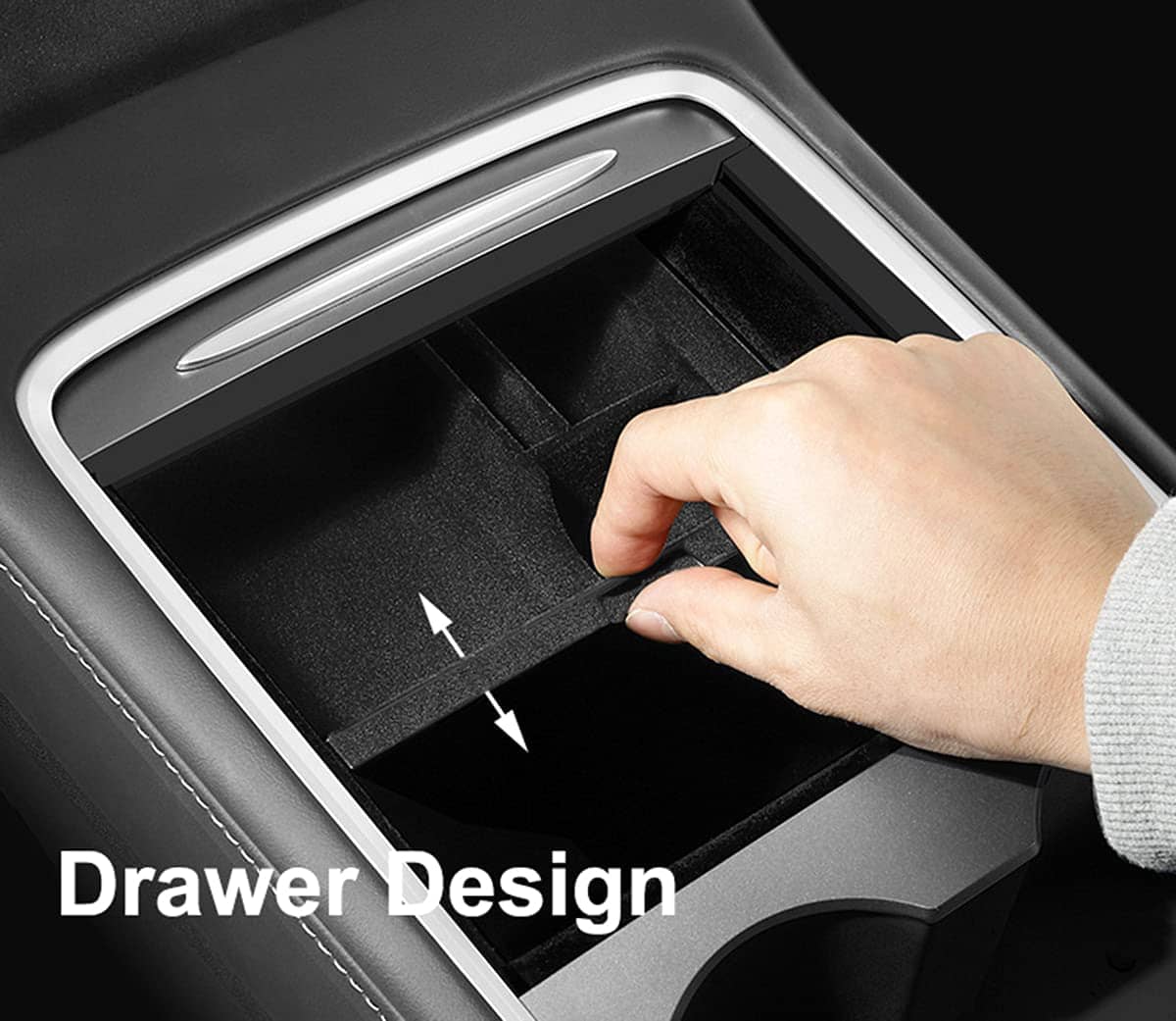 Cleviscoautomotive Tesla Accessories 2023 Model Y Model 3 Drawer v1