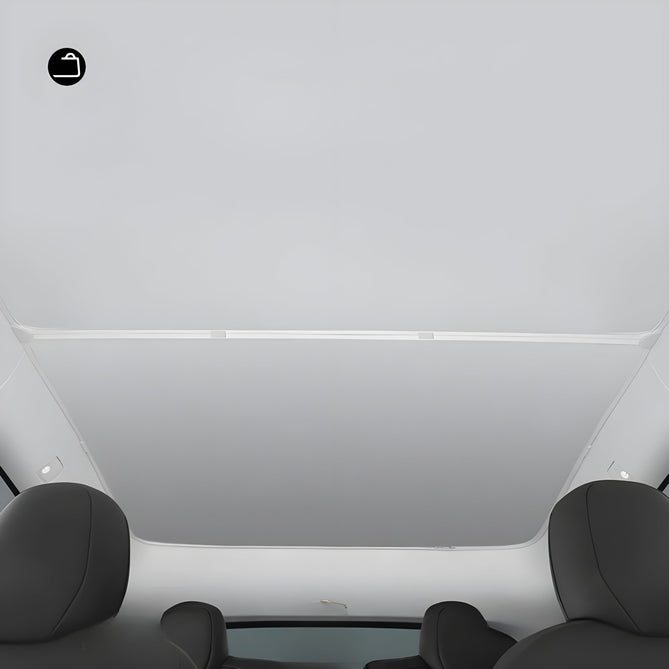 Clevisco premium Tesla sunshades fitted on Model 3