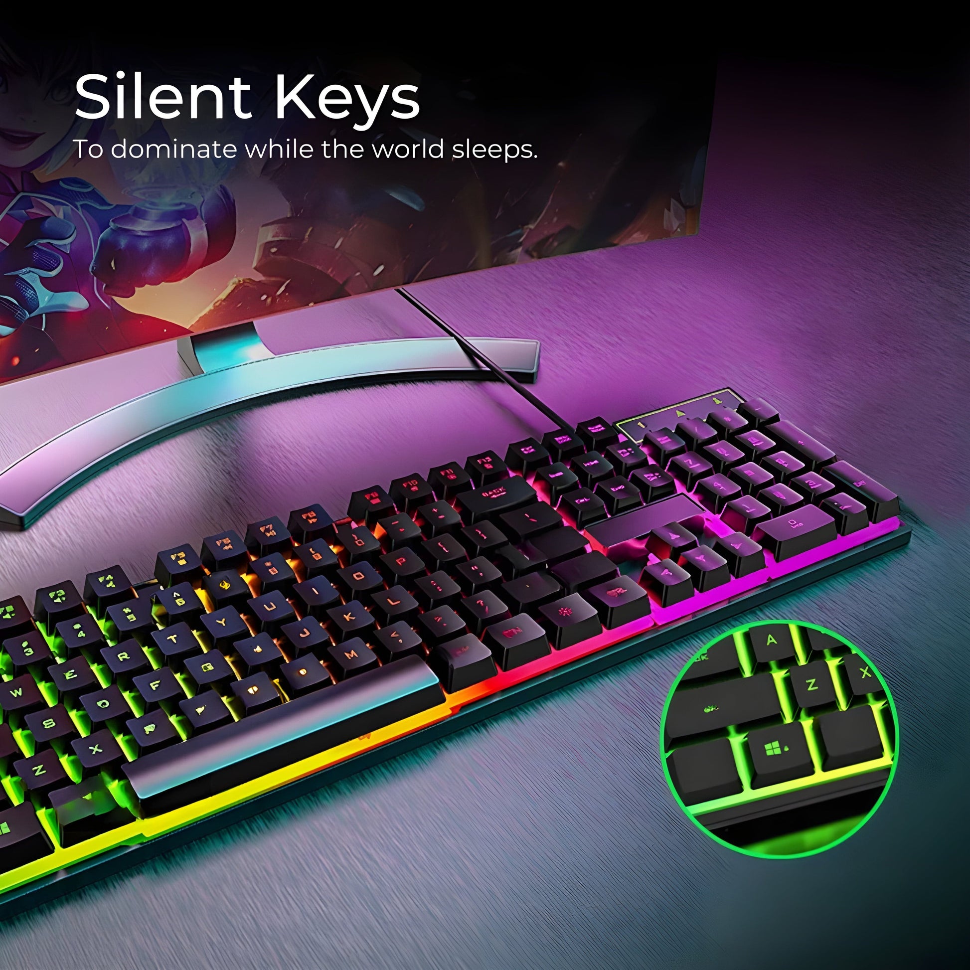 Cleviscogaming Gaming Accessories G Keyboard + Mouse