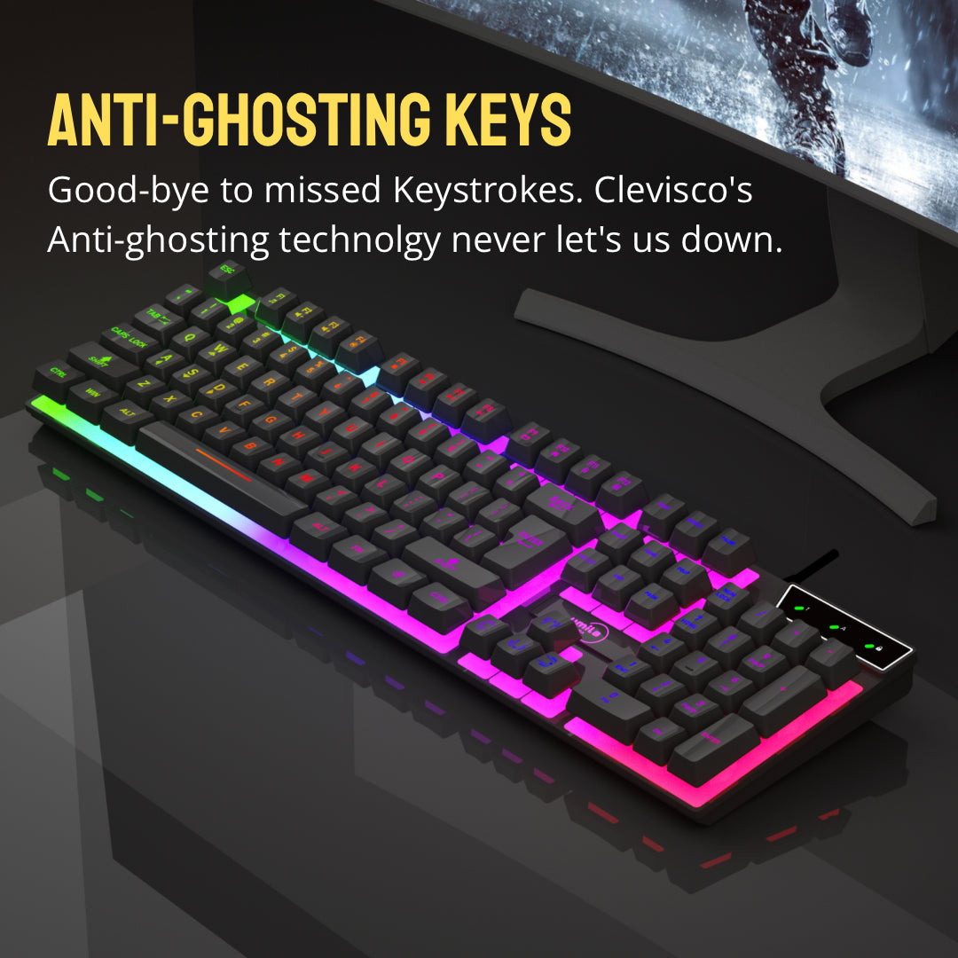 Cleviscogaming Gaming Accessories RGB Keyboard