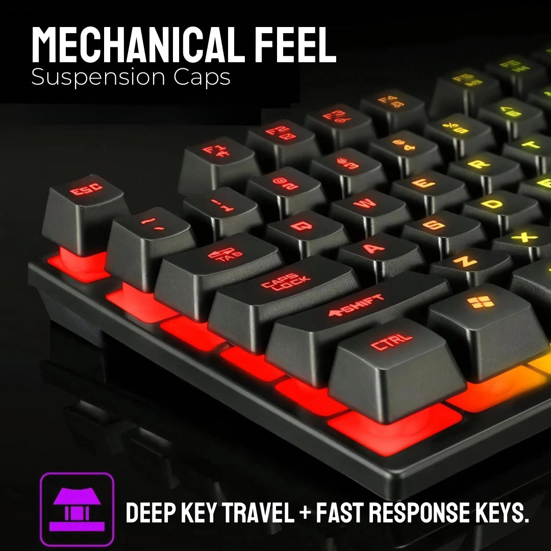 Cleviscogaming Gaming Accessories RGB Keyboard