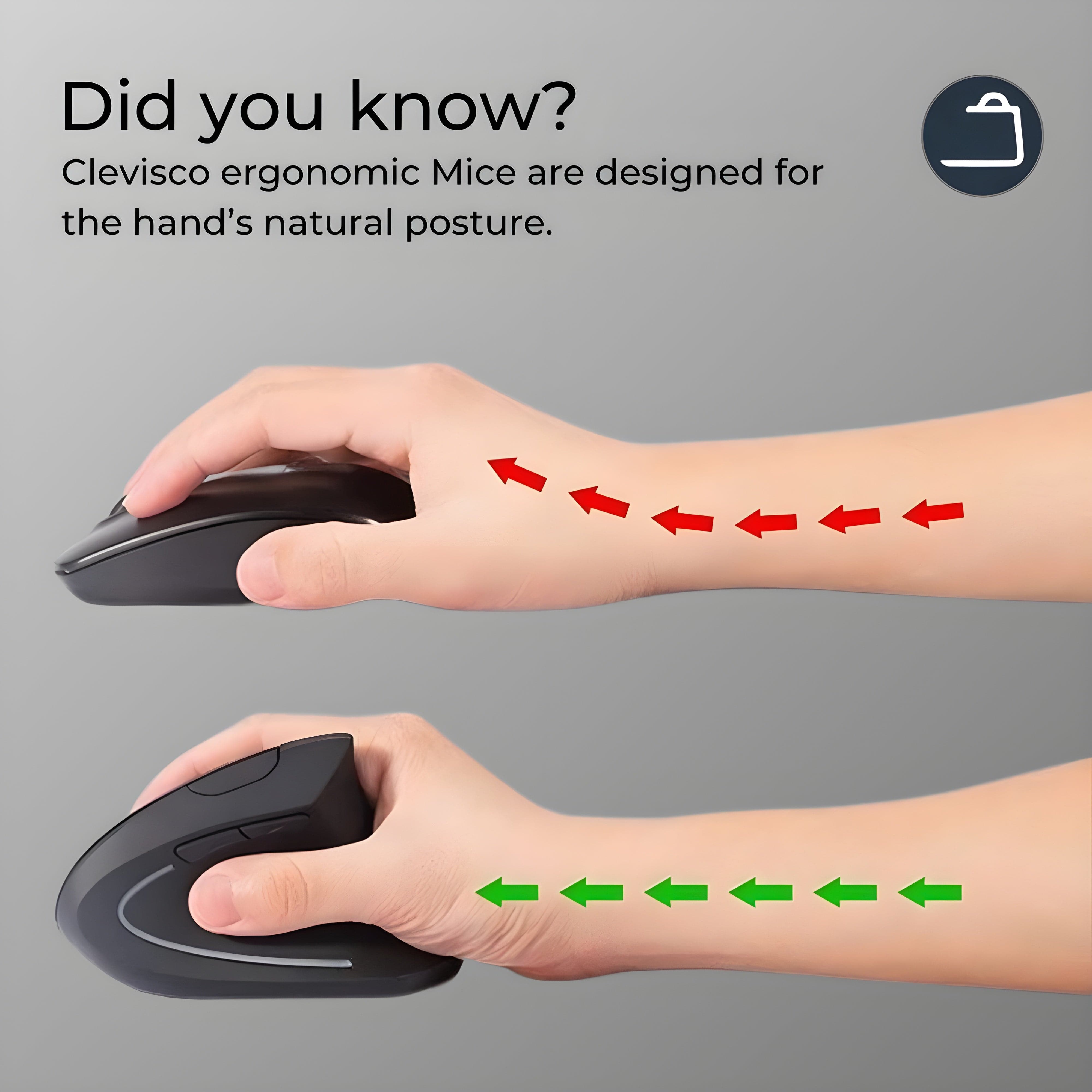 Wireless Ergonomic Mouse | Ergonomic Mouse | Clevisco