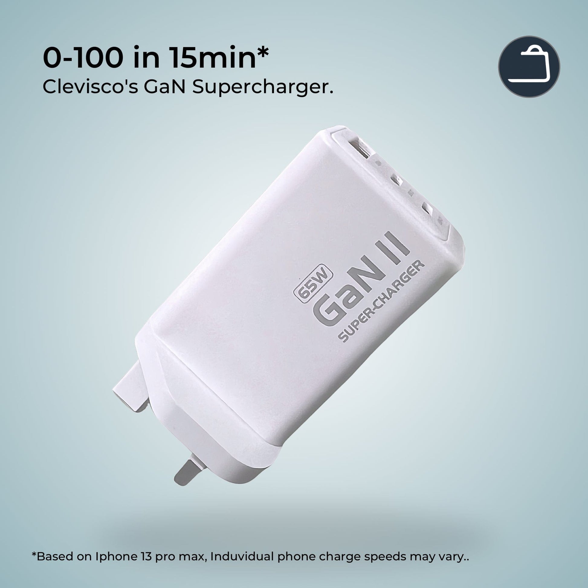 Cleviscoworkspace Electronics White GaN Charger