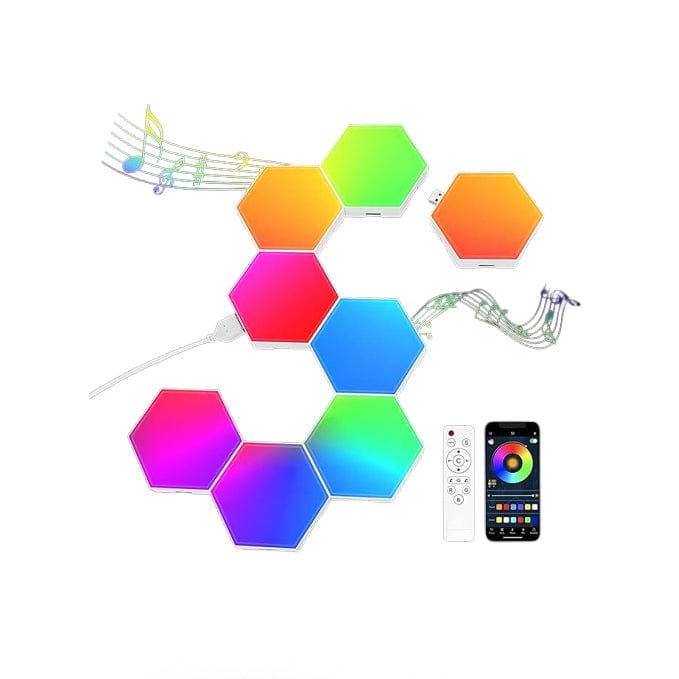 Cleviscoworkspace Electronics RGB Hexagon Lights